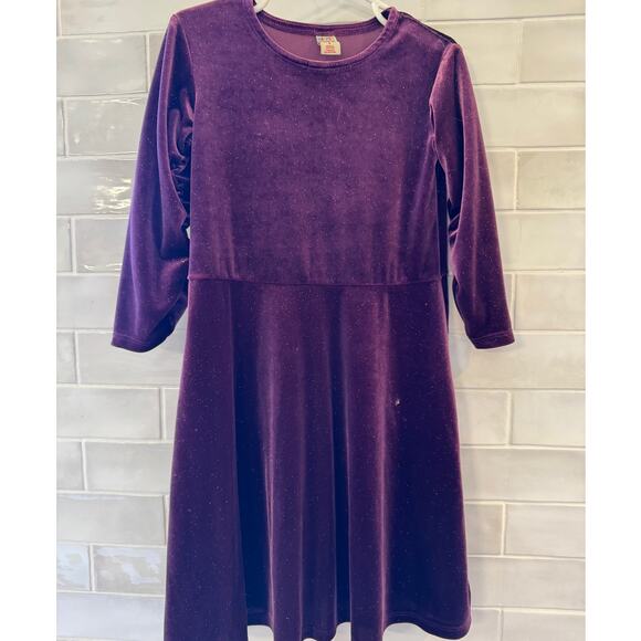Harper Canyon Velour Burdundy with Sparkle Dress Girls Size Small - Picture 1 of 5